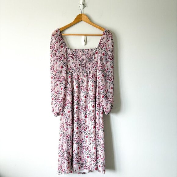 Aritzia Wilfred Jacqueline Sweetheart Neck Midi Dress Poetic Pnk/Bright Rose Sz4 - Picture 7 of 9